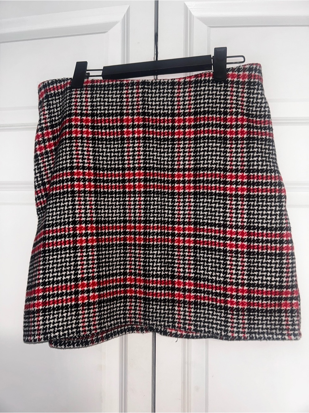 Primark Black & Red Plaid Mini Skirt